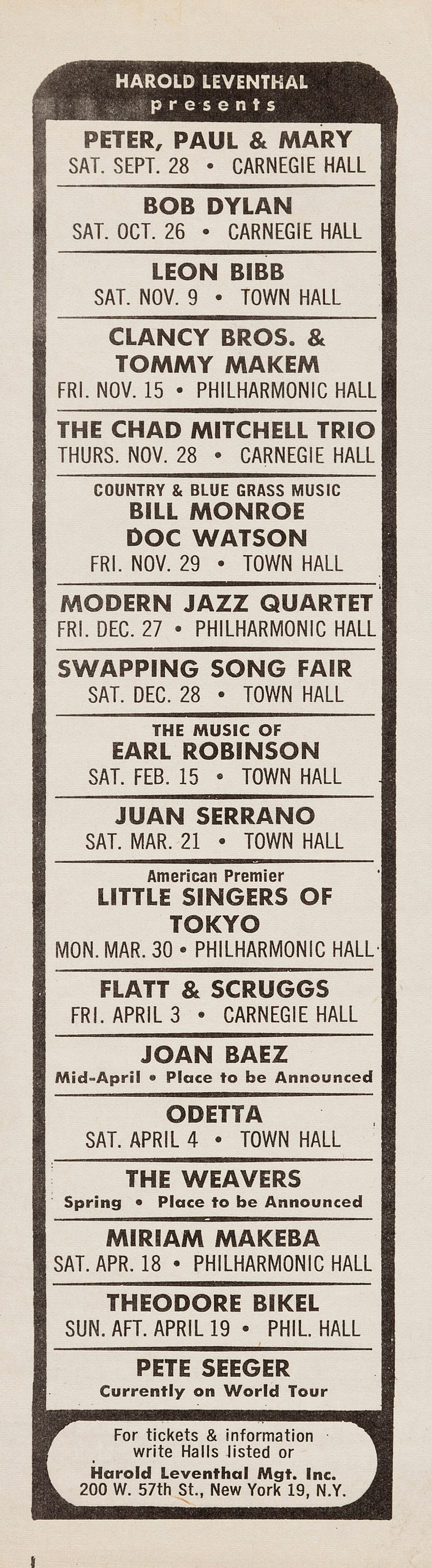 Poster 1963-10-26