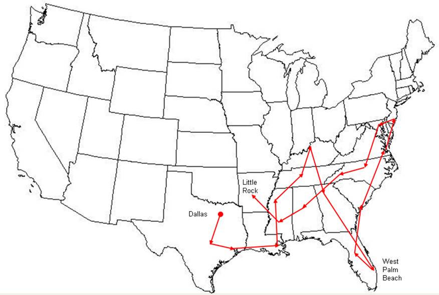 Beskrivning: Beskrivning: Beskrivning: Beskrivning: Beskrivning: Beskrivning: Beskrivning: Beskrivning: Beskrivning: Beskrivning: Beskrivning: 2003 US Spring Tour map